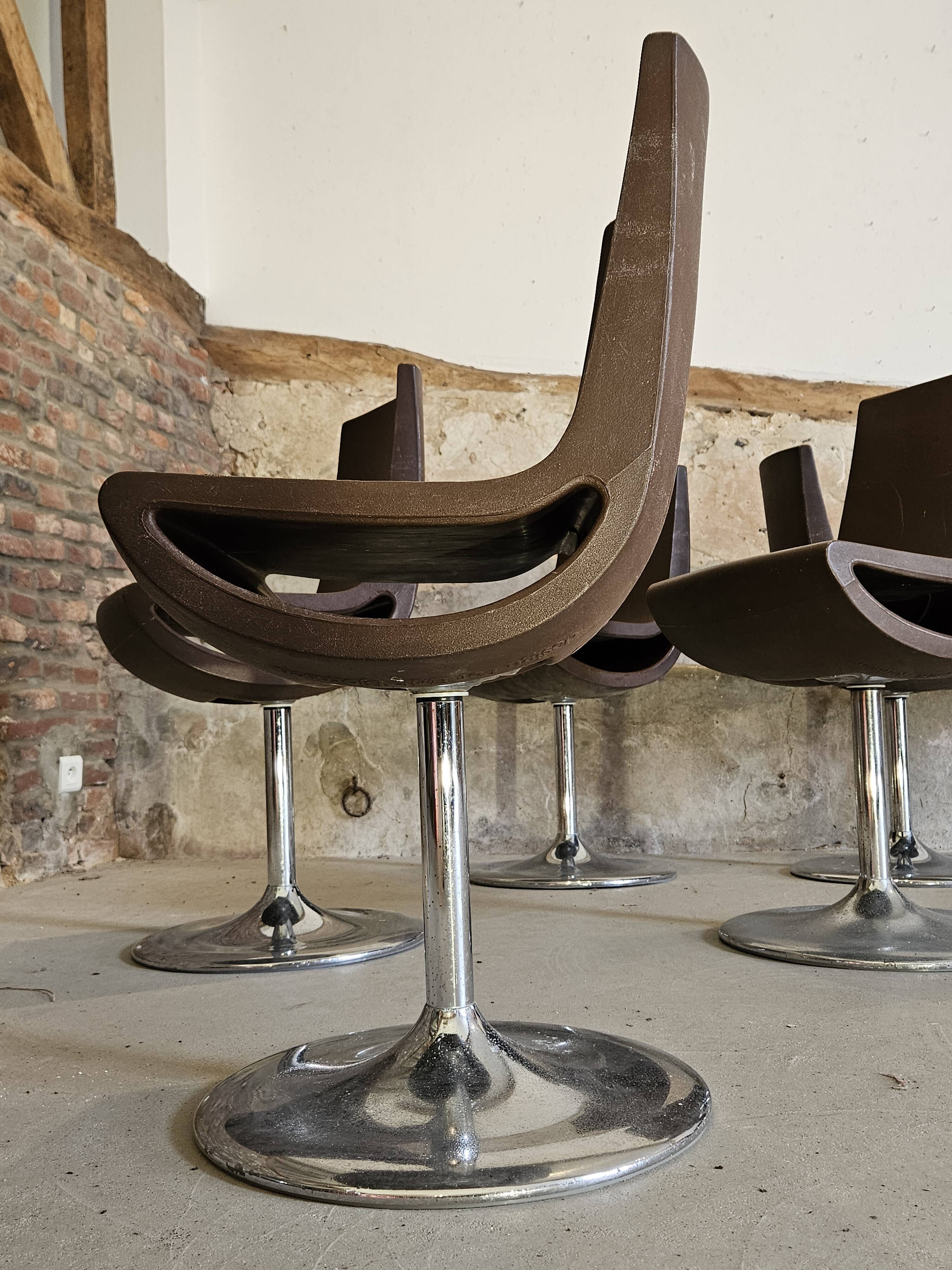 Lot de 6 chaises "Ciao" design Erik Bjornsen