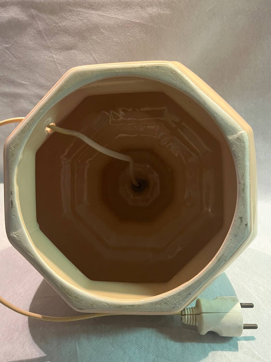 Pale pink ceramic lamp base