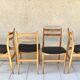 Set of 4 chairs vintage Scandinavian