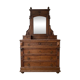 Ensemble commode Napoléon III en bois massif et marbre