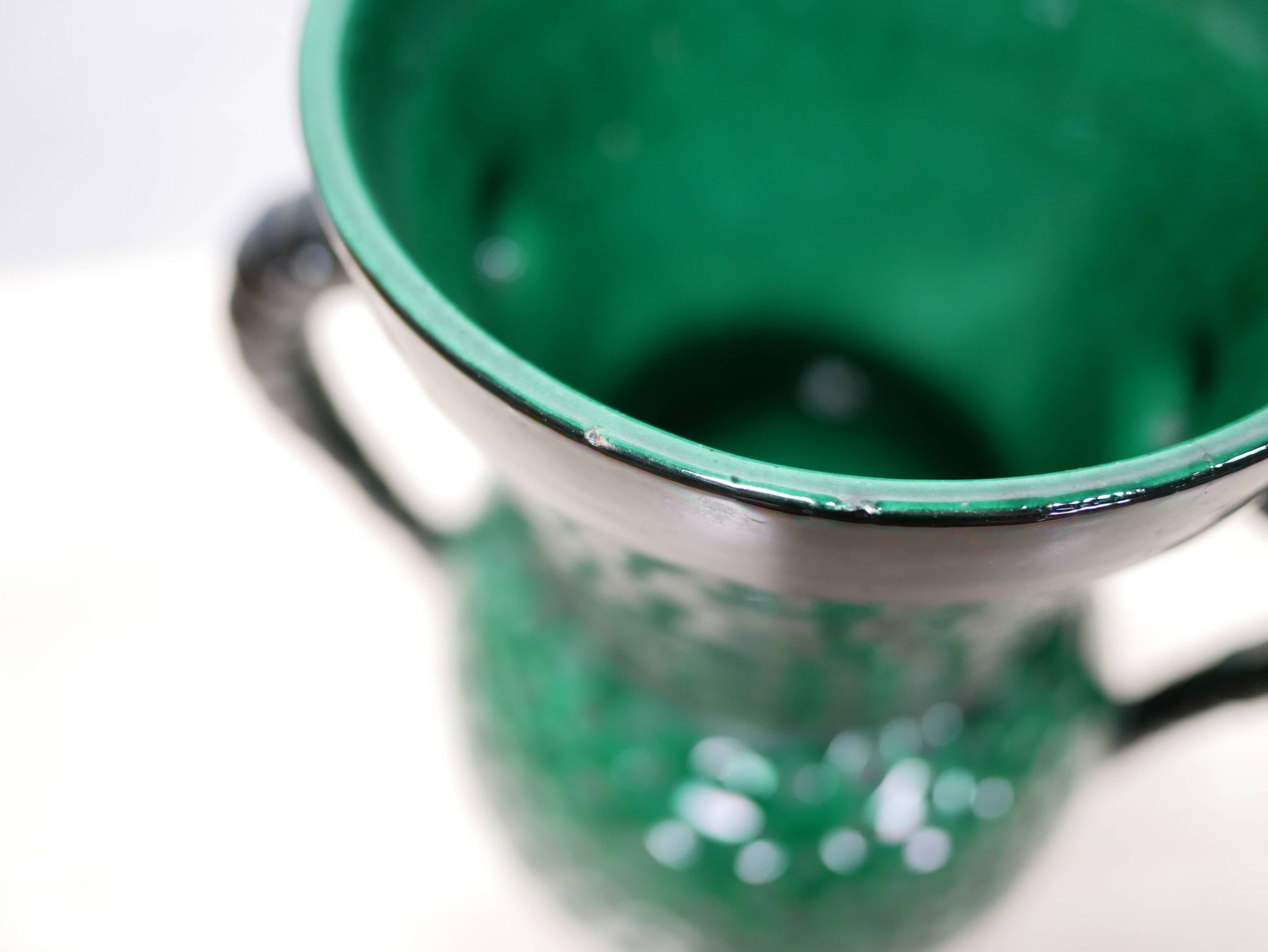 Vintage ceramic vase by Blanche Letalle for the Saint Clément factory