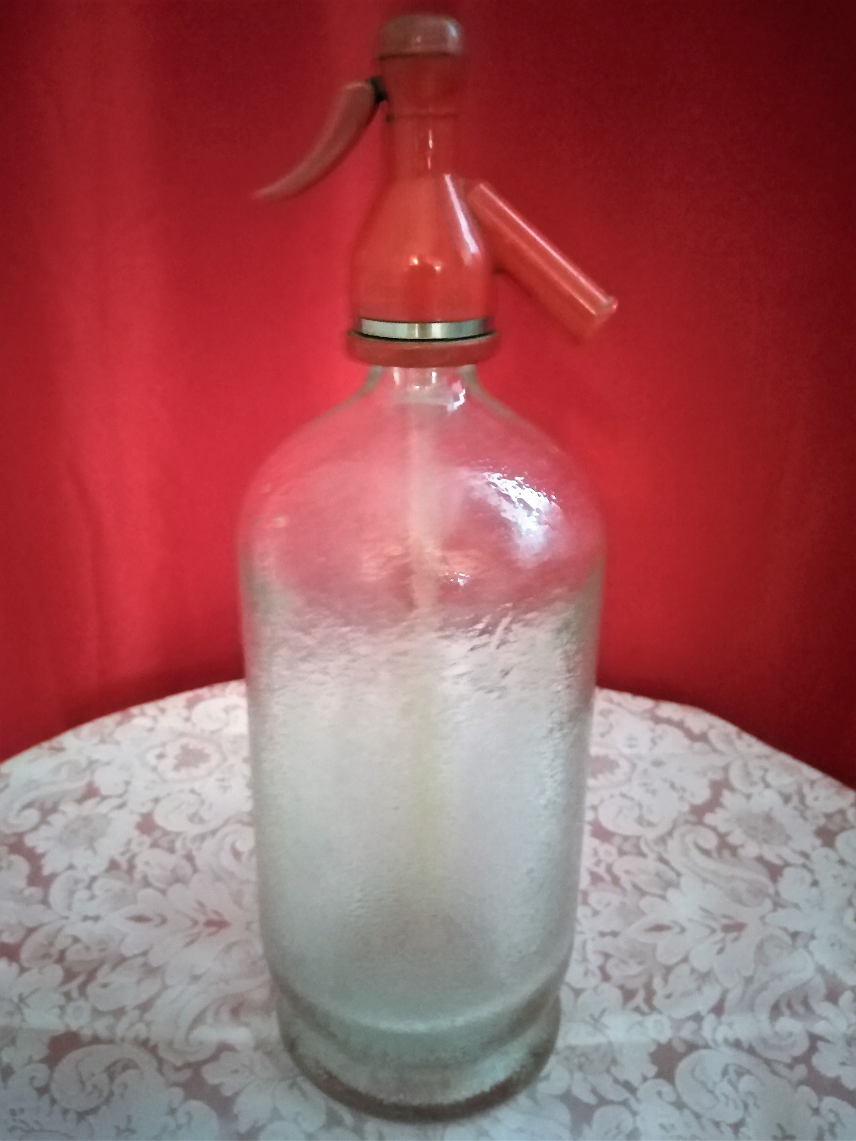 Old bottle of seltz water "brasserie georges -lyon"