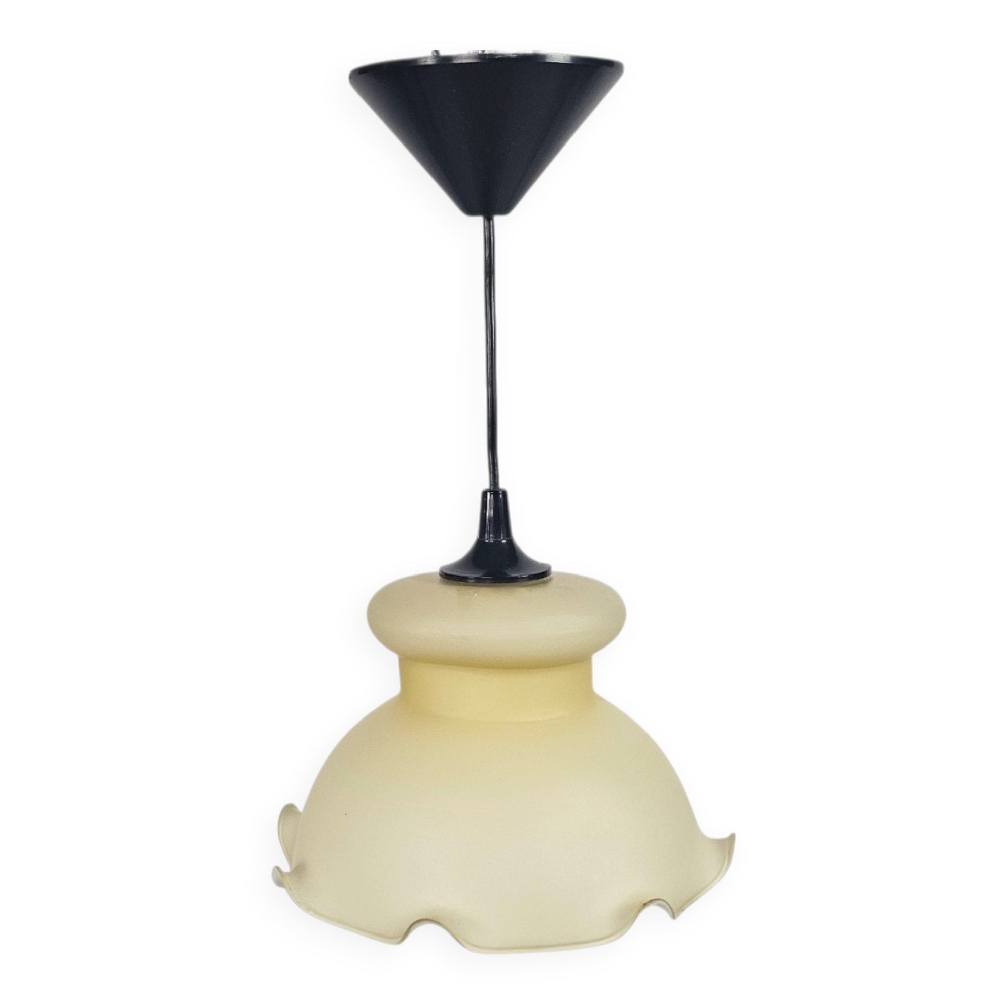 Art Deco style - opaline - goblet lamp - Italy - 1960s