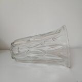 Glass vase, "leaves" pattern