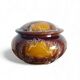 Mid-Century Vallauris Ceramic Box with Earthy Glaze, France, 1950s
