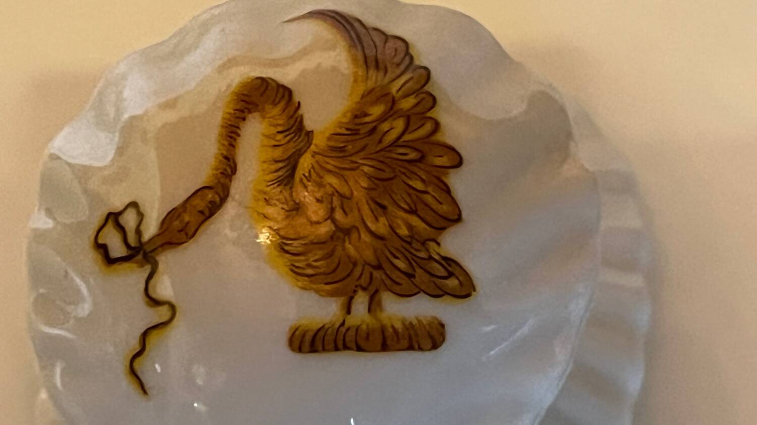Set of 3 vintage Paris porcelain hooks
