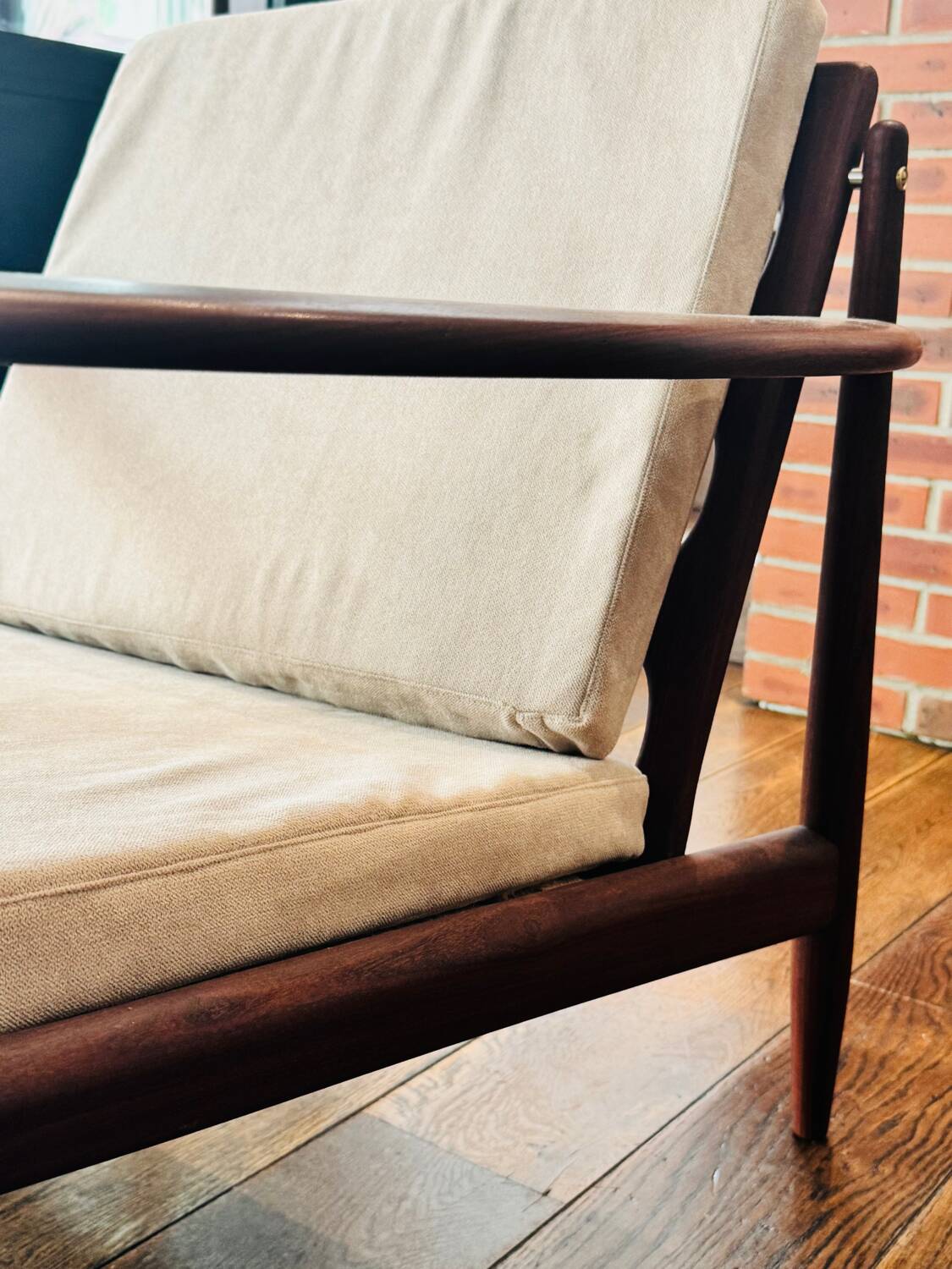 Pair of Danish armchairs in the style of Grete Jalk