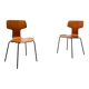 Mid-Century stackable chairs model 3103 Hammer by Arne Jacobsen for Fritz Hansen, Denmark, 1960s, set of 7.