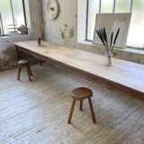 4m XXL pine and oak farmhouse table