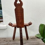 Brutalist chair tripod arts and crafts