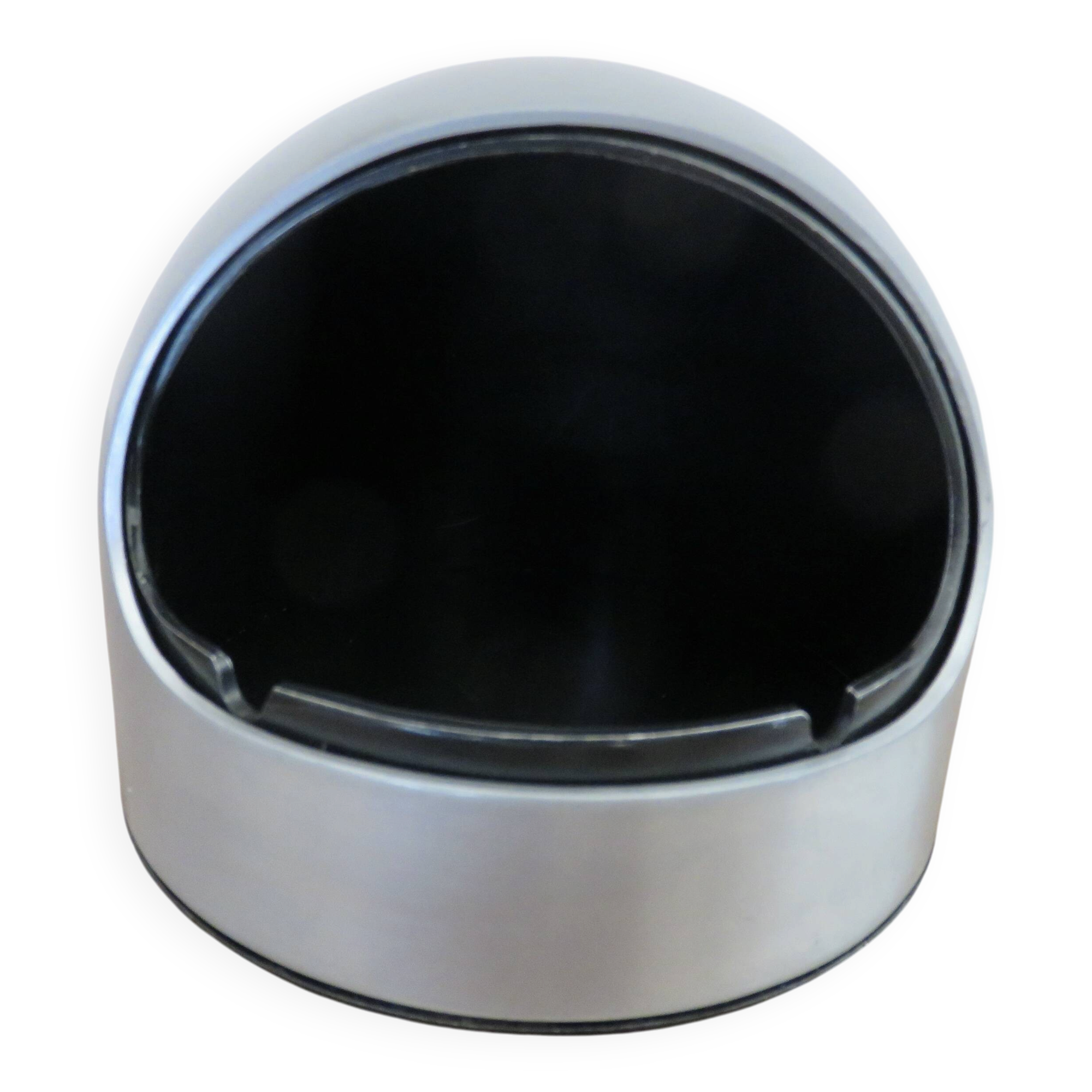 Vintage rotating ashtray "kasco" germany 1960-1970, aluminium