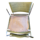 4 Kvadrat khaki and chrome chairs, 1970