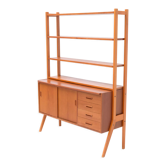 Teak Bokshelf with desk & chest of cabinet by Bengt Ruda for Norska kompaniet, Denmark 1960's
