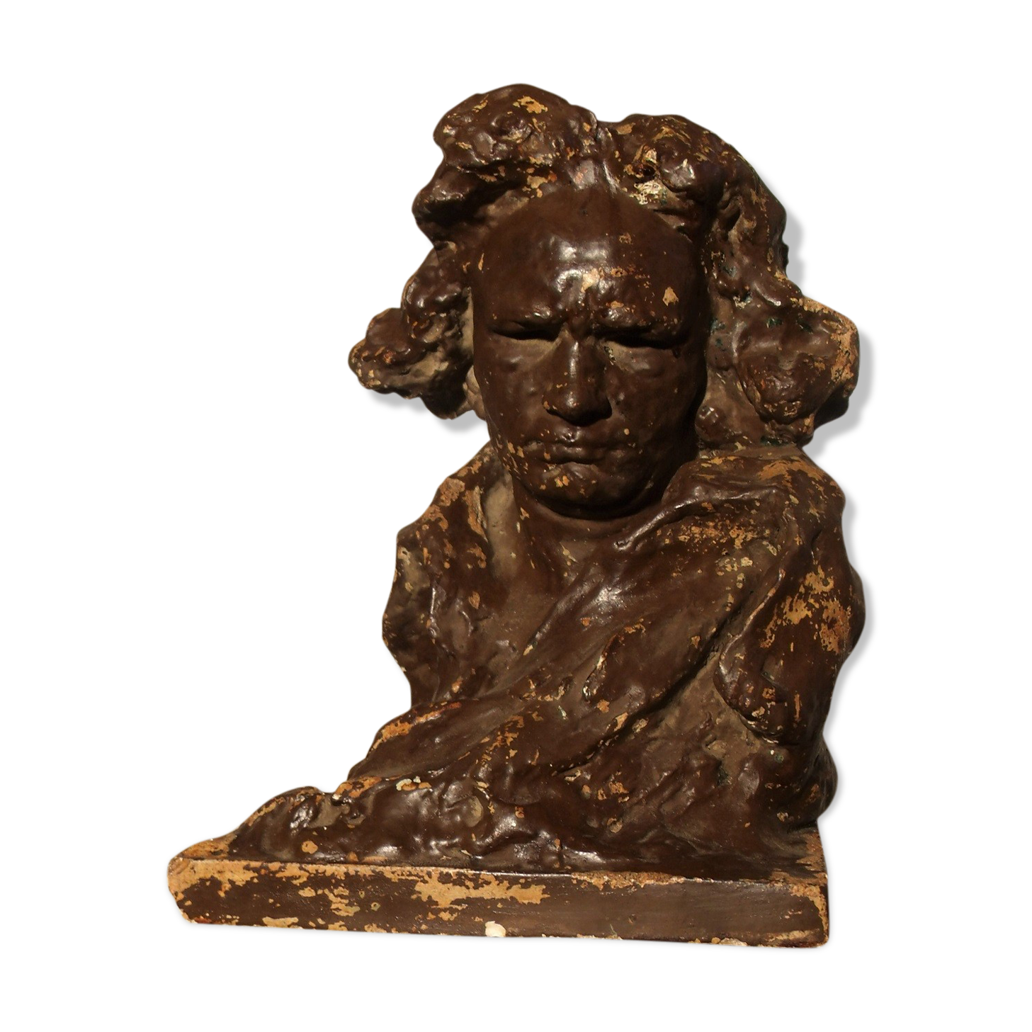 Beethoven's head in platter