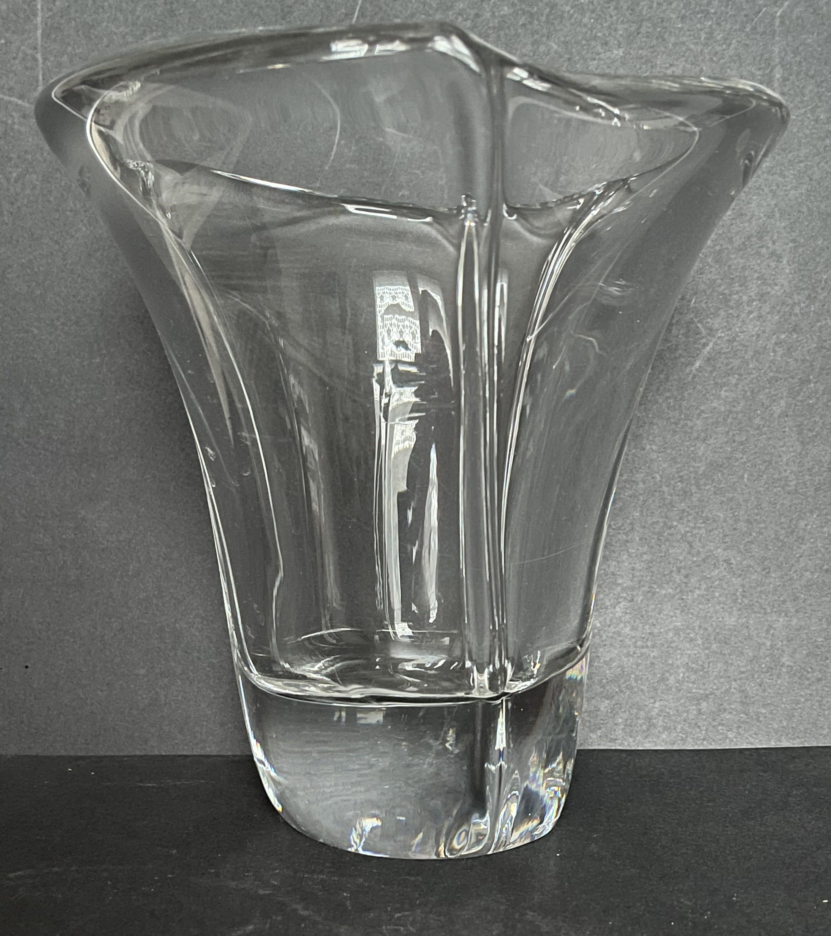 Daum crystal vase