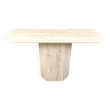 Vintage Travertine Console Table, 1970s