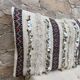 Housse de coussin Handira marocaine : Coussin berbère à sequins (60x40cm)