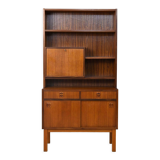 Scandinavian bookcase with bar compartment