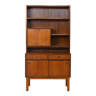 Scandinavian bookcase with bar compartment