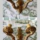 Paire d’appliques vintage bronze doré – Maison Petitot
