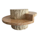 Round Macton stone coffee table by Magnussen Ponte