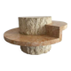 Table basse ronde en pierre Macton par Magnussen Ponte