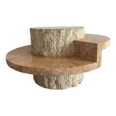 Table basse ronde en pierre Macton par Magnussen Ponte