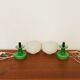 Czech Set of 2 Mid-Century Modern glass table lamps by Ivan Jakeš