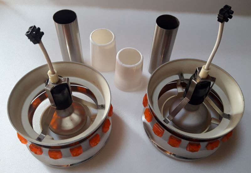 Pair of vintage chandeliers 1970