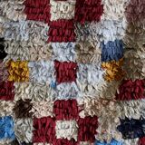 Boucherouite Berber carpet of Morocco 199 x 81 cm