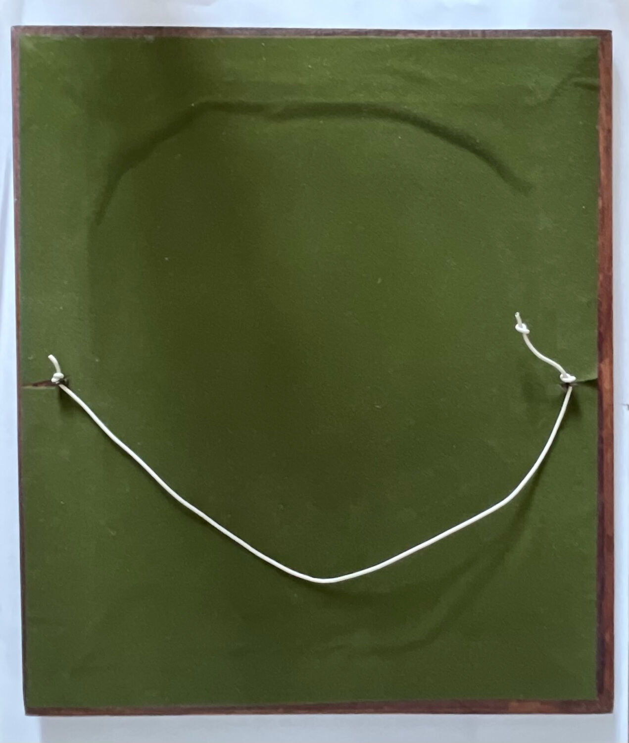 Antique moulded wooden mirror 54 x 47 cm