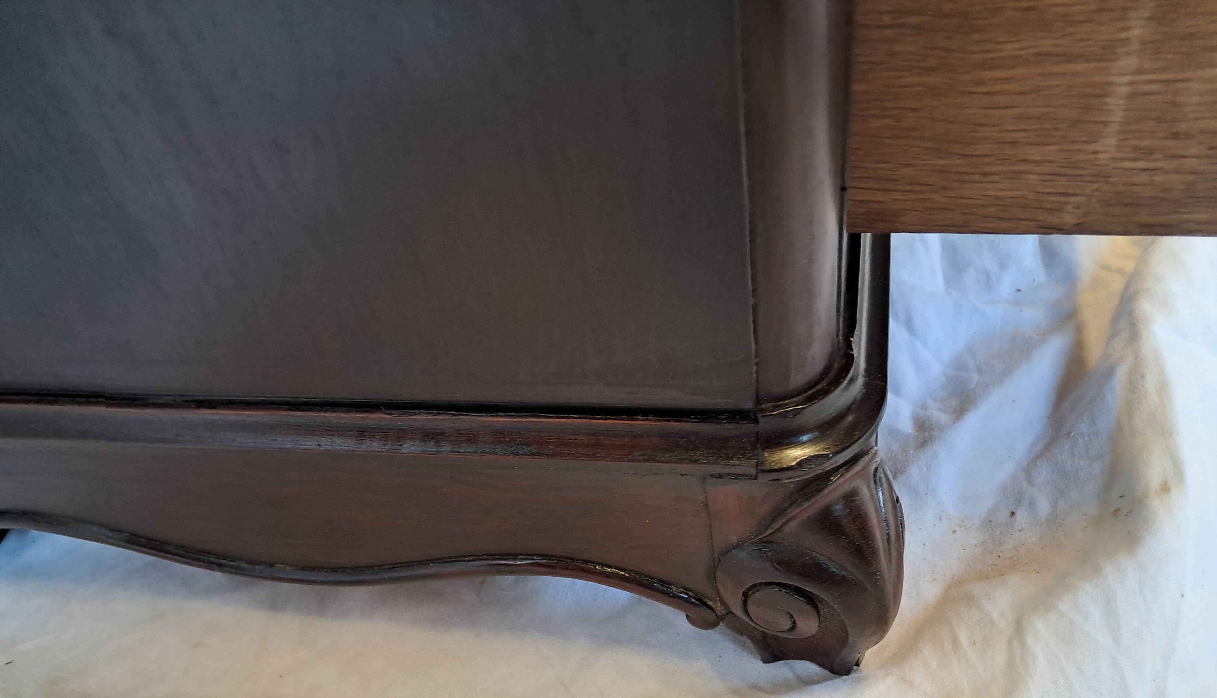 Pair of 19th century rosewood bedside tables