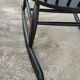 Rocking chair vintage noir 1950