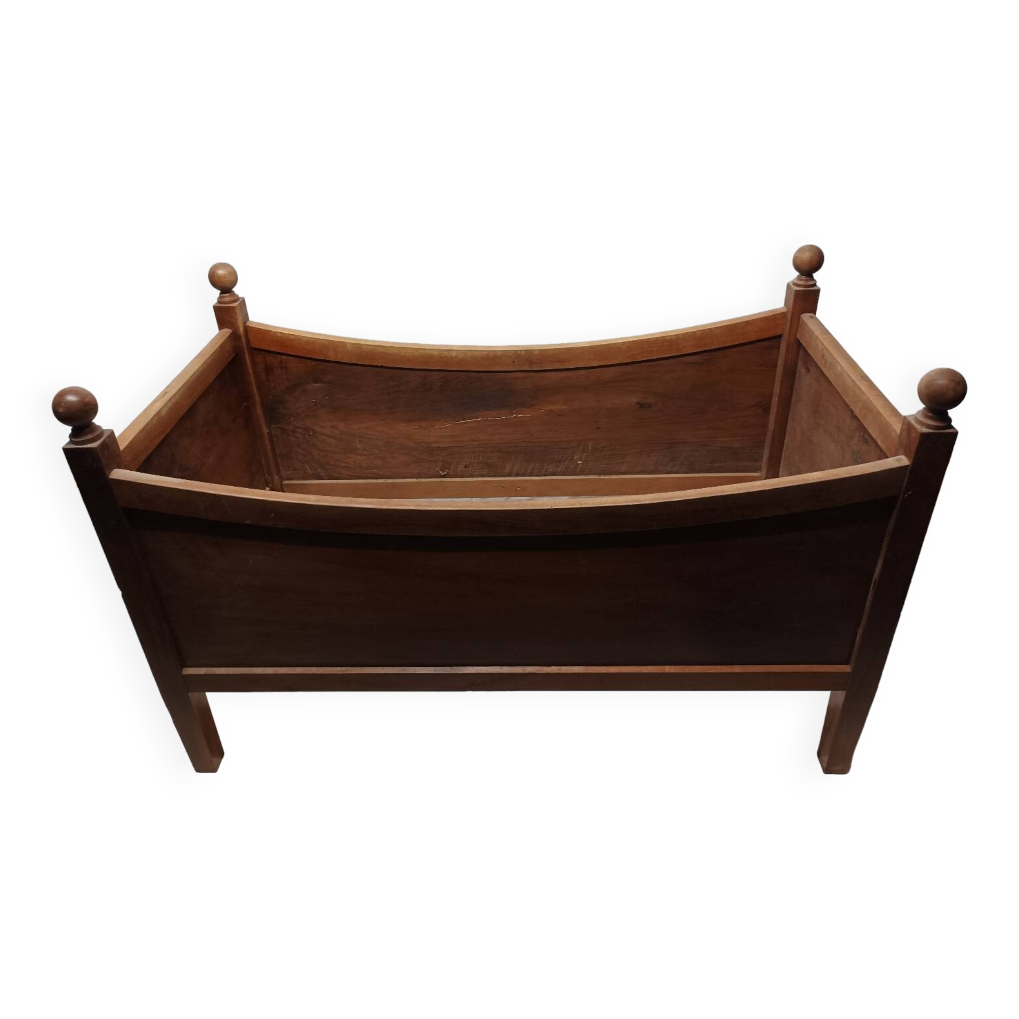 Old wooden children's bed