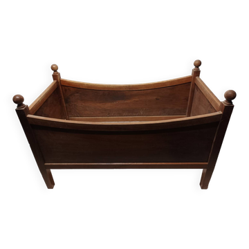 Old wooden children's bed