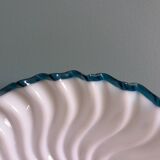 Adjustable "rise and fall" suspension, opaline and porcelain rise and fall