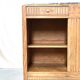 Antique low cabinet in wood and marble