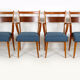Ash & walnut dining chairs from Jitona Sobeslav, 1950