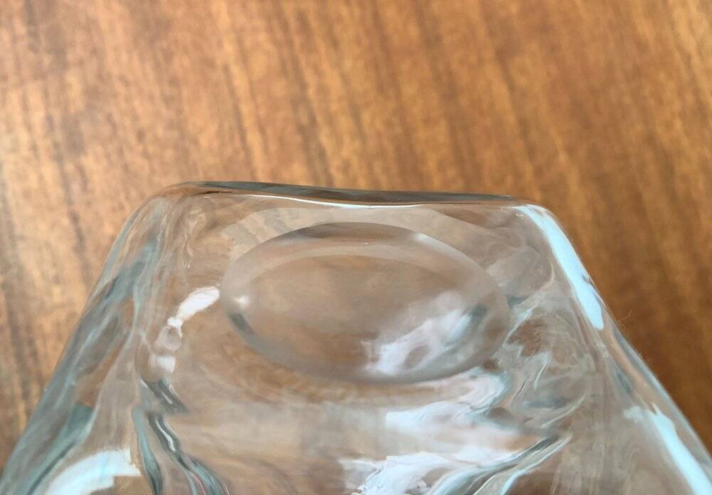 Vintage glass bottle Kluk Kluk Danish from Holmegaard