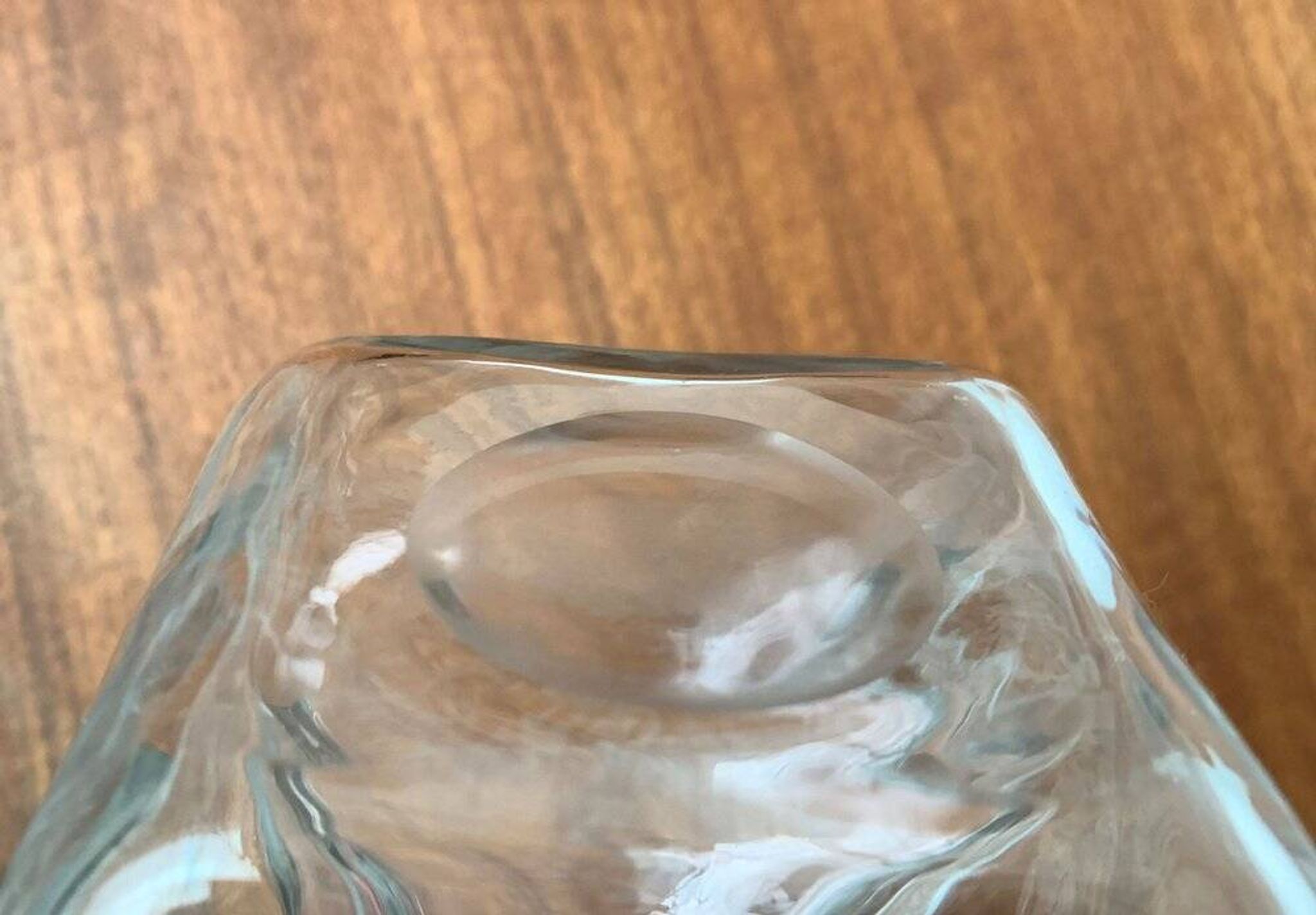 Bouteille vintage en verre Kluk Kluk danoise de Holmegaard