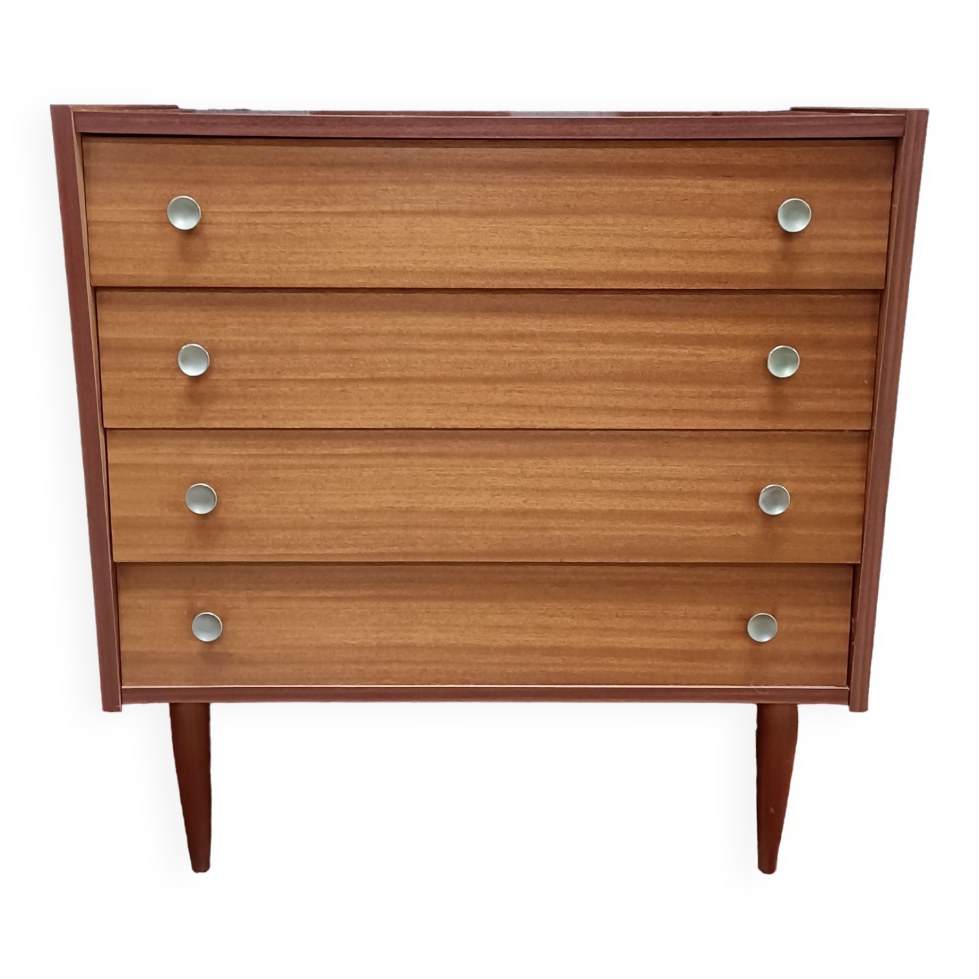 Lot De 4 Pieds Vintage En Bois Pour Meuble, Lit Ou Commode – Années 70