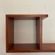 Varnished wooden wall shelf, 1960s