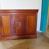 Sideboard - Long entrance cabinet - 1 drawer - 3 doors - solid wood - Louis Philippe