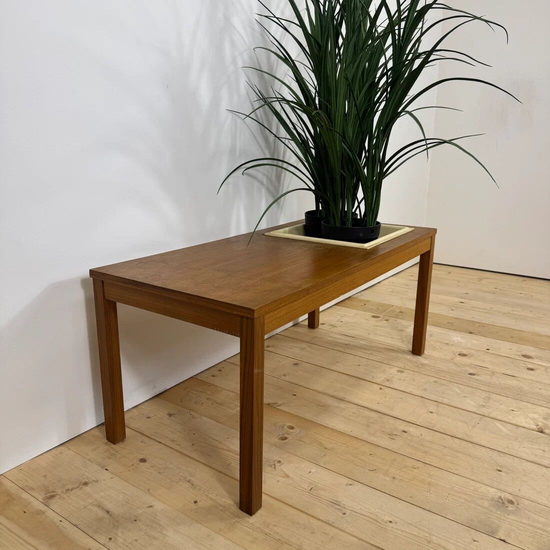 Scandinavian teak coffee table with planter, 1960.