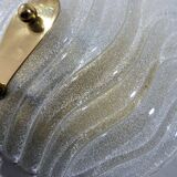 Set of 2 Murano glass wall lamps by Hillebrand 1960’s