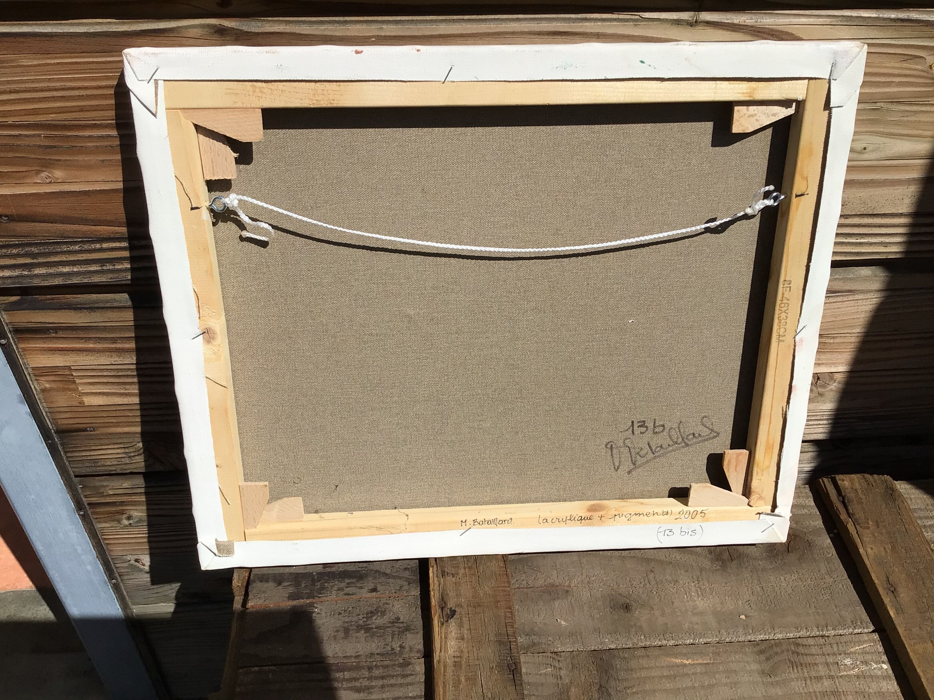 Canvas portrait land of his signed M.Bataillard