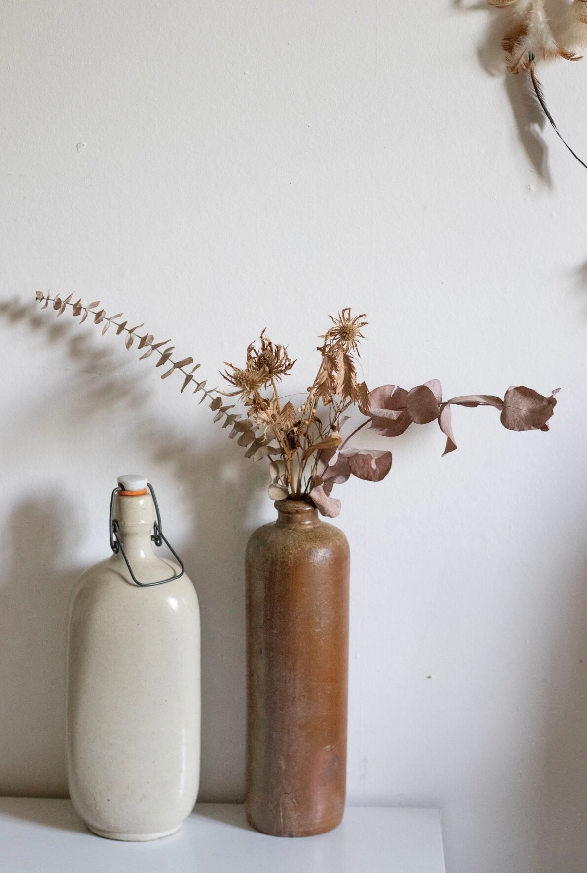 Old sandstone bottle