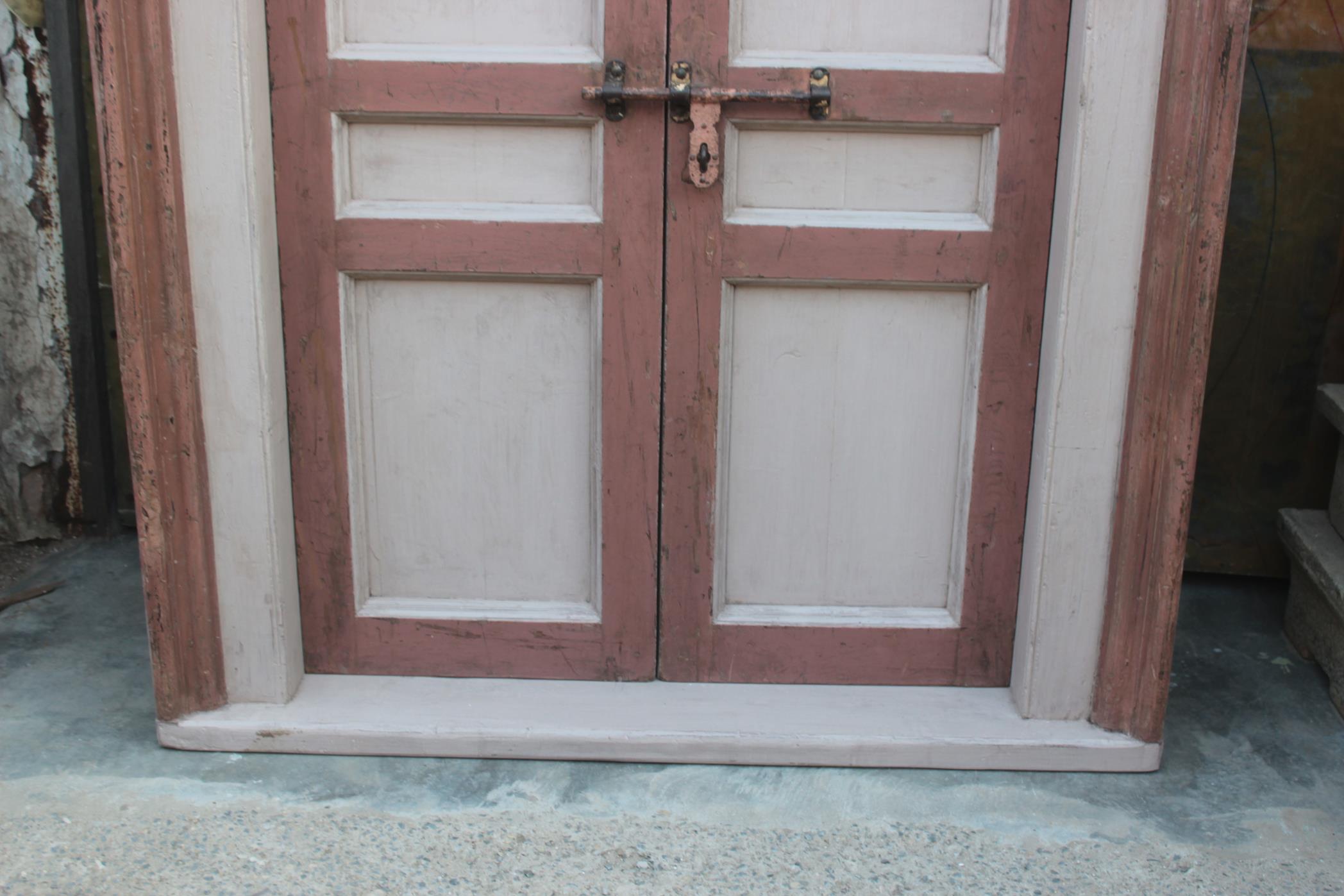 Indian door in old teak