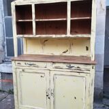 Buffet double patine  jaune tendre