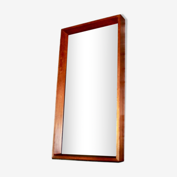Large teak mirror by od mobler as 1950